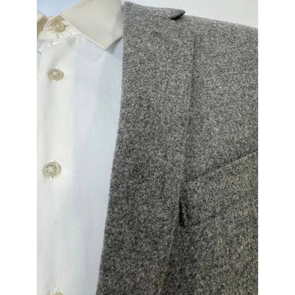 J. Crew Men Grey Ludlow Blazer Jacket Wool Elbow Patches 38S